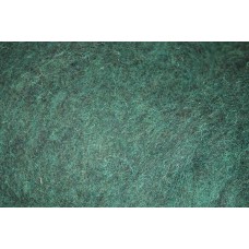 Green-black color carded wool
