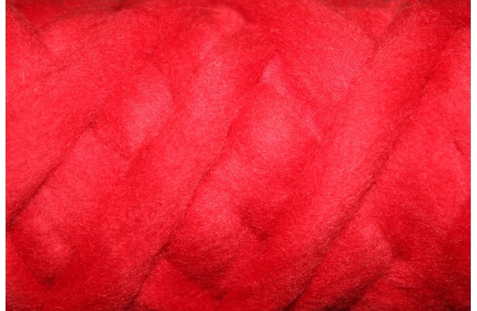 Red Color wool tops