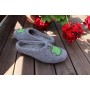 Grey color slippers with Apple