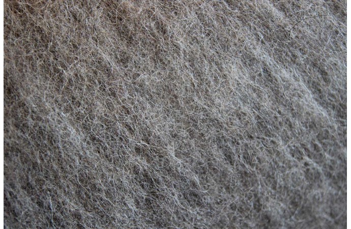 Grey cacao tirol carded wool