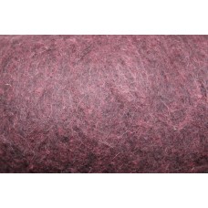 Aubergine color carded wool