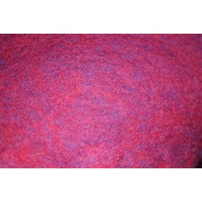 Red-blue color carded wool