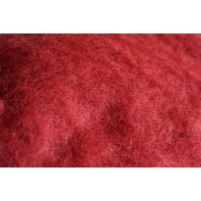 Wine color carded wool